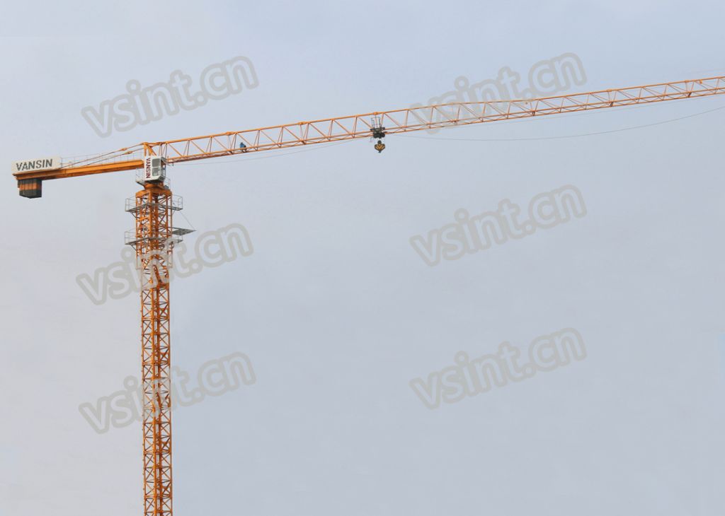 8t topless TC6516 frequency tower crane Schneider invertor L46A1 split mast section for bridge building construction in Dubai