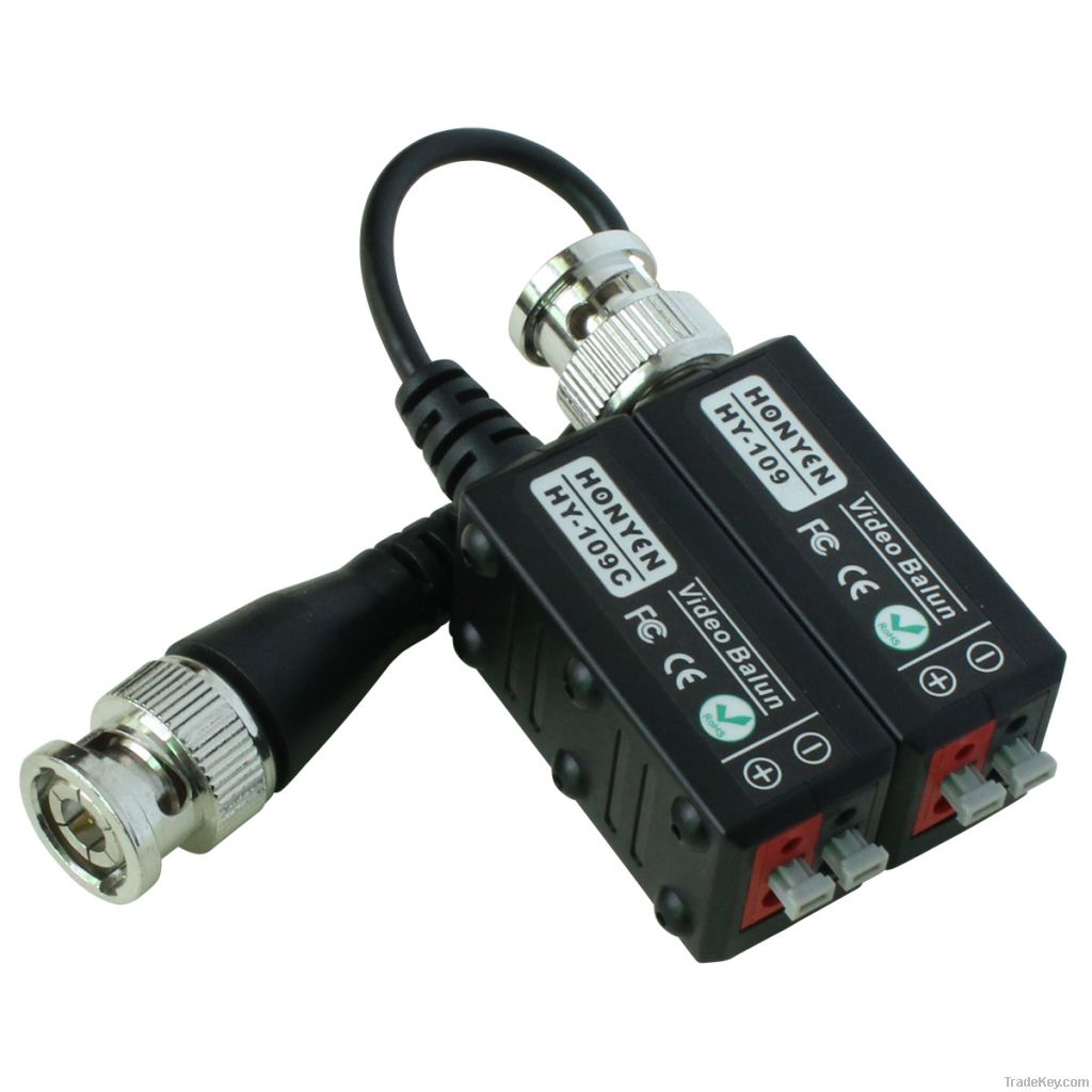 Combinable Single Channel Passive Video Balun Press-fit