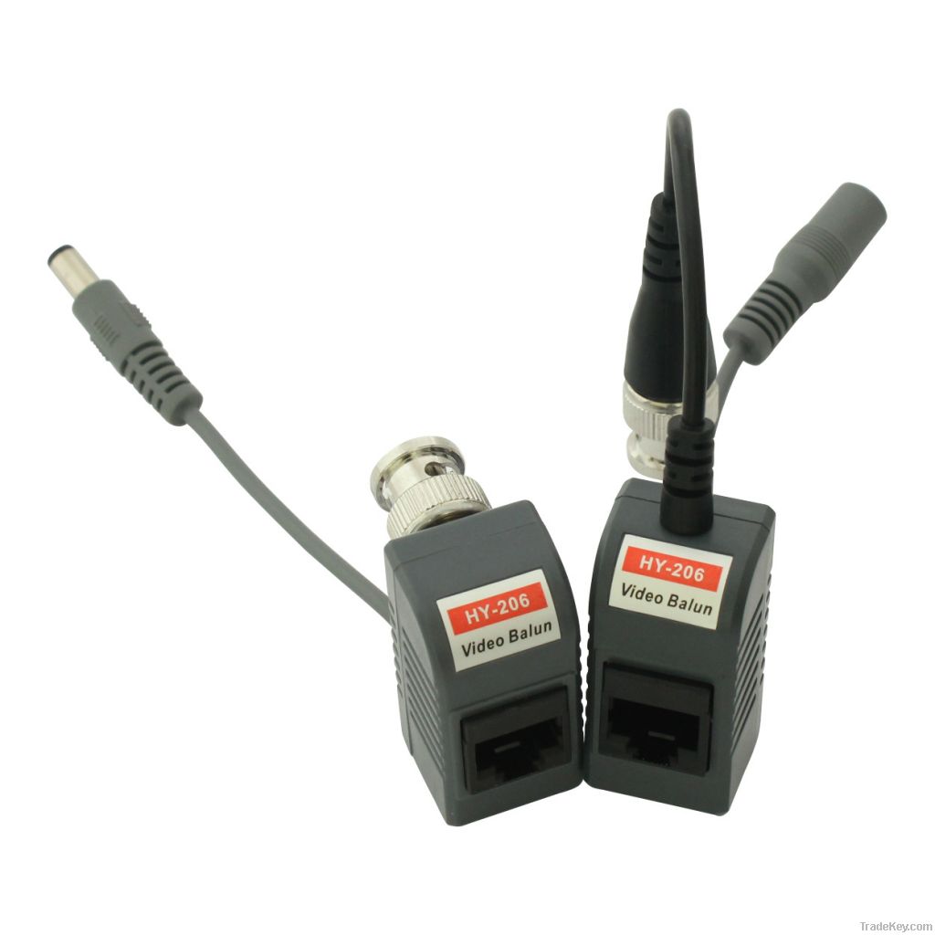 1CH Passive Video Balun with Power-Video-Audio/Data