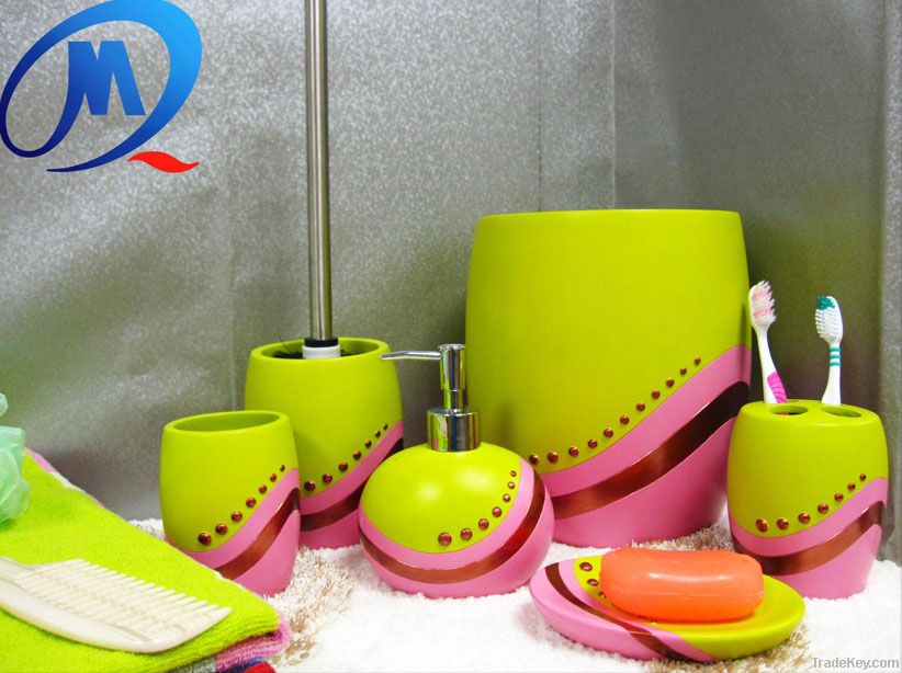 Lovely lemon green polyresin sanitary ware