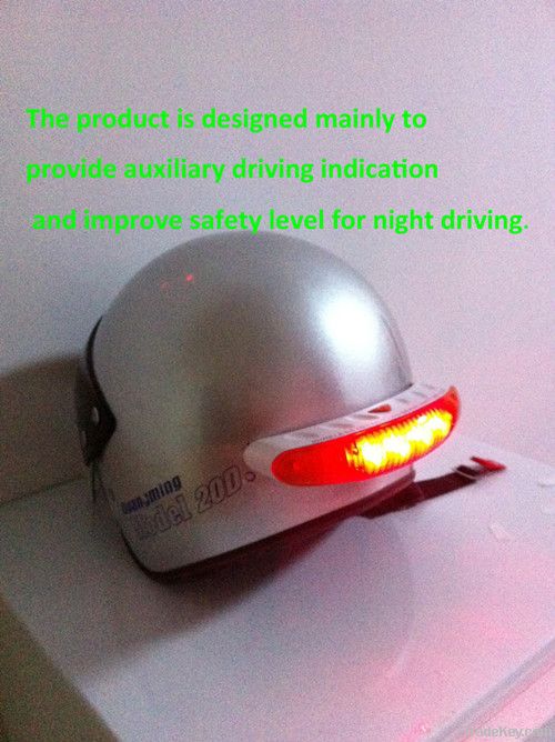 LED break and turn light for helmet