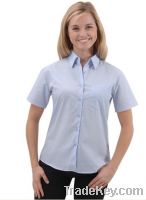 Women&#039;s Cotton Casual Short Sleeve Shirts & Blouses