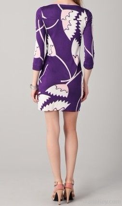 Ladies' floral silk-jersey dress