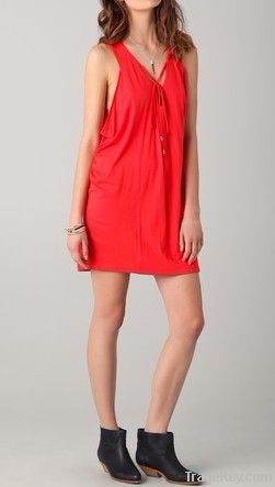 Ladies'  V neck casual dress