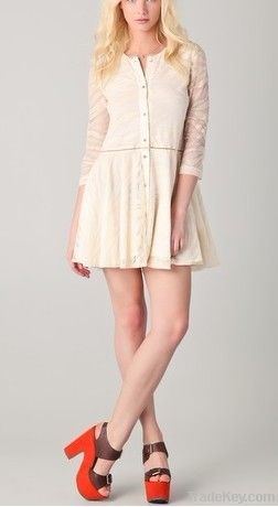 Ladies' Scoop-neck Lace Dress