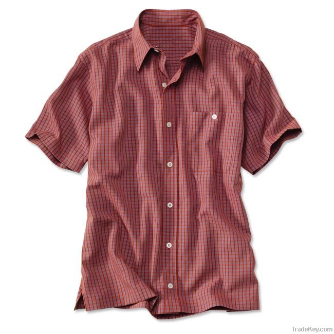 Men's Dobby Check Travel Shirt