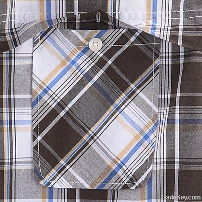 Men's Twin Pocket Plaid Casual Shirt (Check Shirts)
