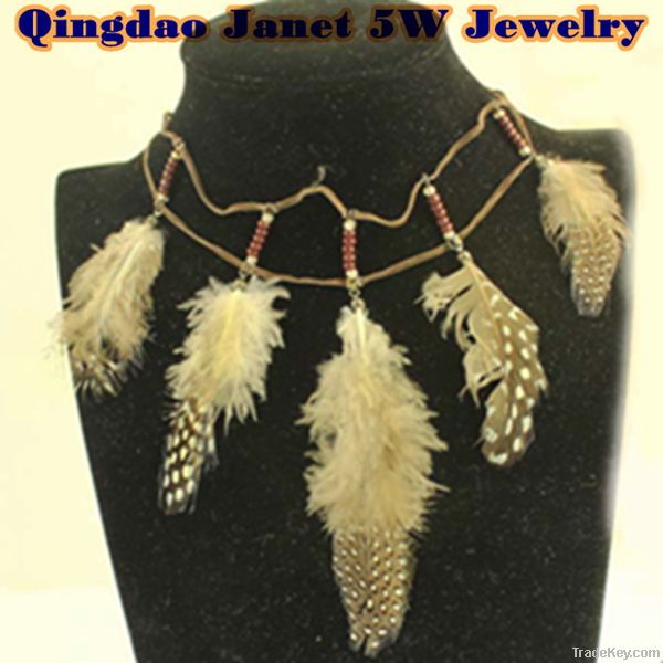 2013  New Fashion Feathers Necklaces