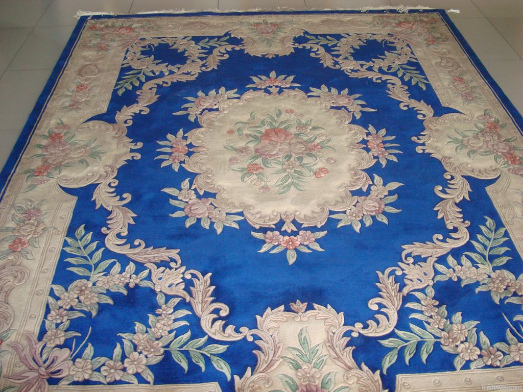 Woven wool area rugs