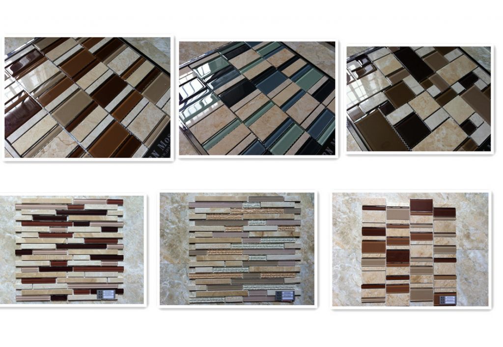 New Design Living Room and Bathroom Wall Stone Crystal Glass Mosaic Tiles