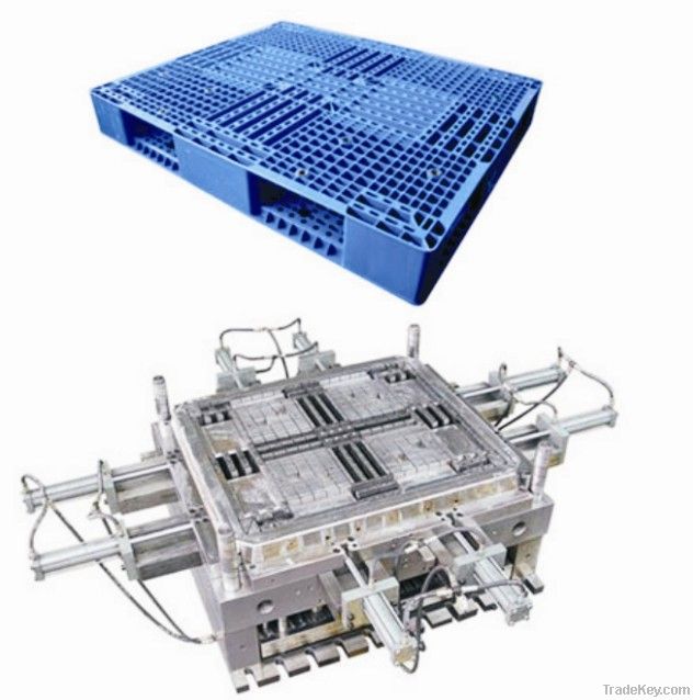 Injection plastic pallet crate mould