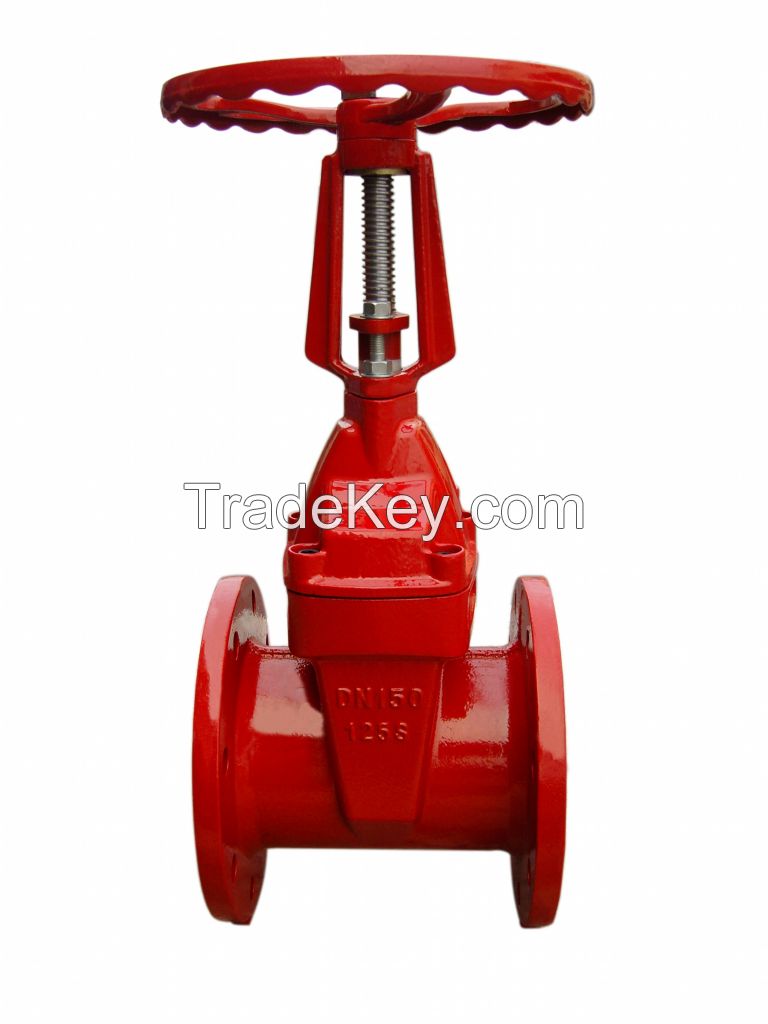 Rising stem resilient soft seated gate valve BS stand