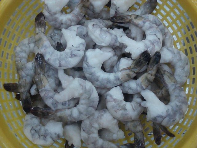 Frozen Raw Black Tiger Shrimps Pto With Stpp, Iqf, 100% Net Weight, Net Count