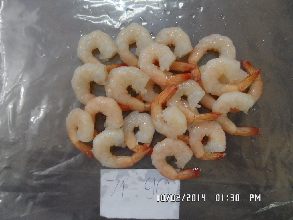 FROZEN COOKED VANNAMEI SHRIMPS PDTO WITH STPP, 100% NET WEIGHT, NET COUNT