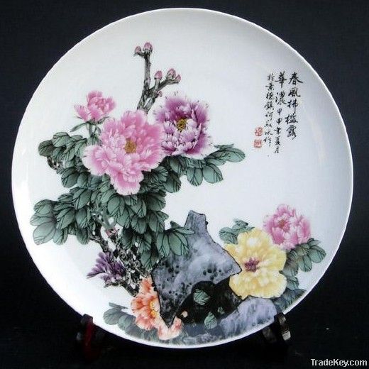 Porcelain Commemorative Plate for promotion