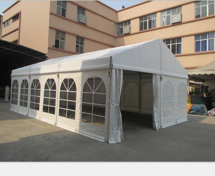 6x9m clear span tent with inner rolled PVC windows