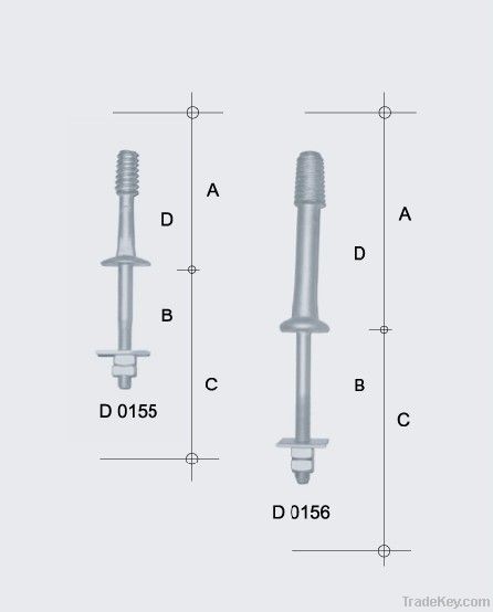 forged low voltage insulator pin