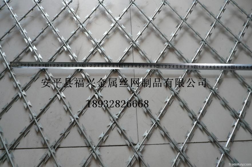 Linear type razor barbed wire