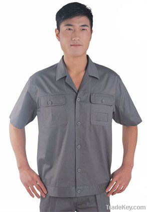 Short sleeve work wear work uniform work clothes (OL F8521)