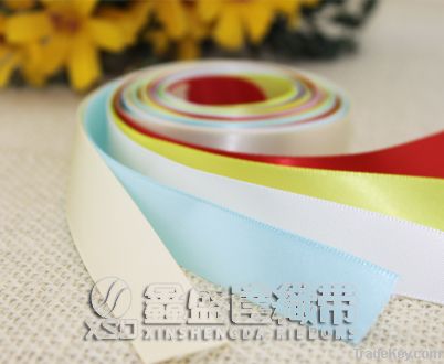 XSD Single Side or Double Side Woven-edge Polyester Satin Ribbon for g