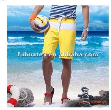 The colourful shorts/beach shorts/fabric /peach skin