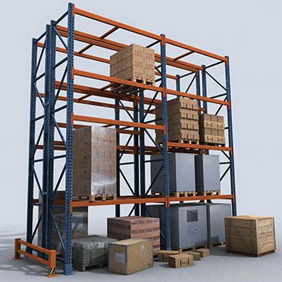 Heavy duty warehouse rack