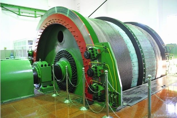 single rope winding type mine hoister