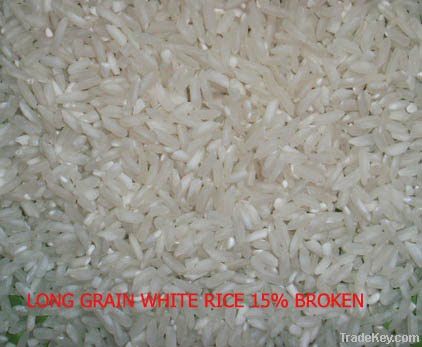 Vietnamese long grain white rice 15% broken