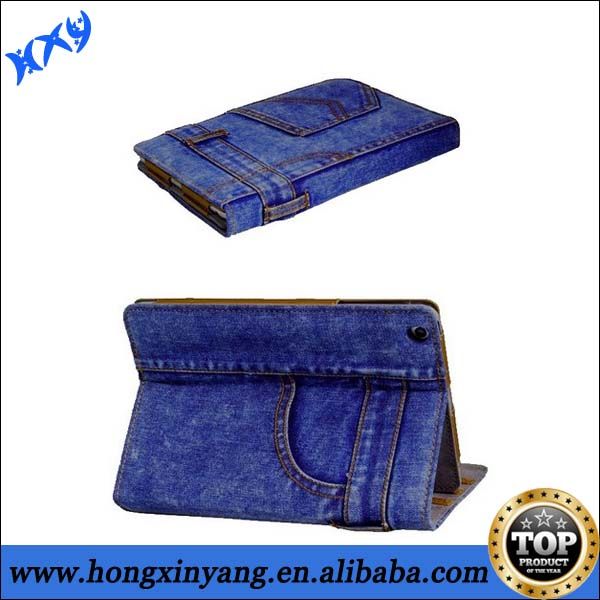 New Denim Jeans Smart Cover Case for iPad 2 3 4 with Auto Sleep Wake