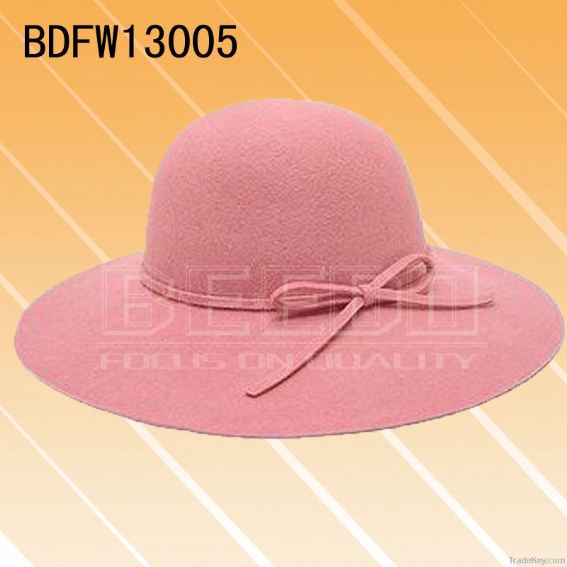 Fashion woman felt hat