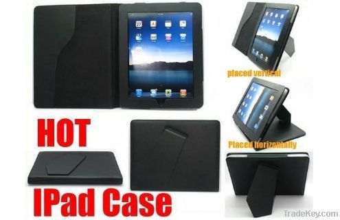 Ultra Slim Smart Rotating stand Leather Cover Case for iPad 2 3