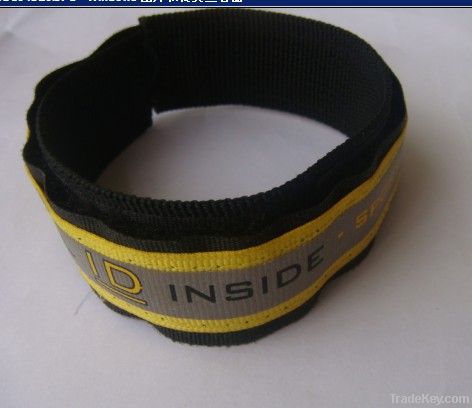 silicone ID bracelets with unique or same qr code laster engraved