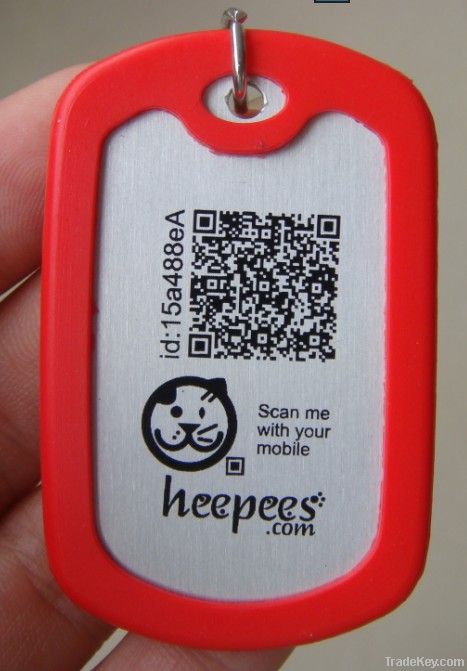 Silicone pet id tags for dog