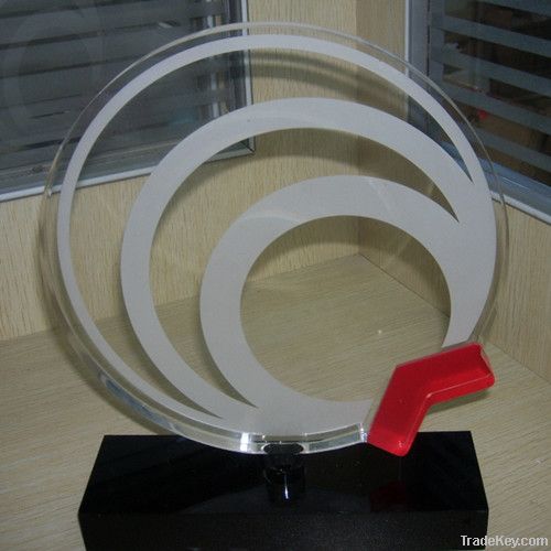 New!Clear Round Exquisite Acrylic Trophy&Awards