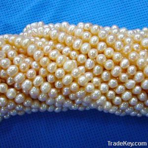 Freshwater pearl beads and strands