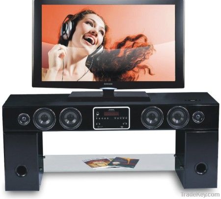 Speaker TV stand, TV stand with speaker, Home Entertainment system