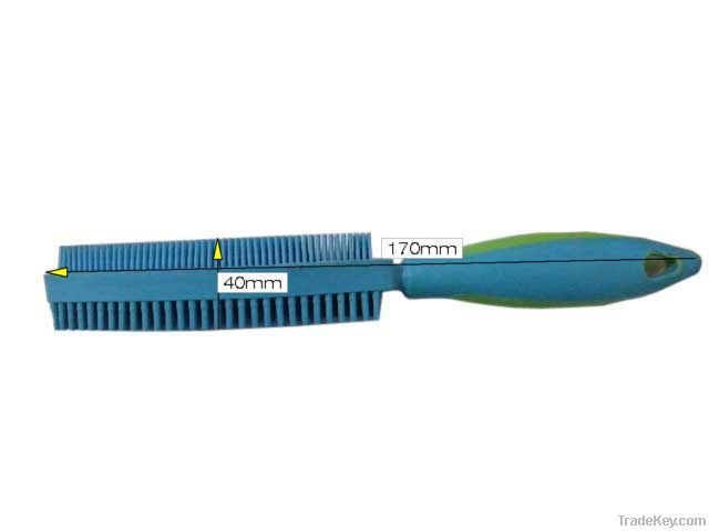 two side rubber squeegee brush