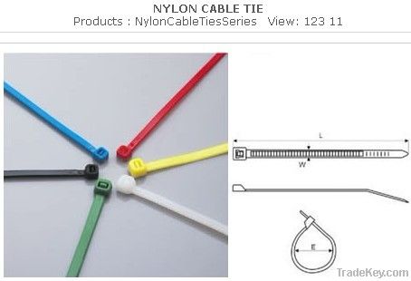 8" self-locking nylon cable ties/3mmX200mm/2.5mmX200mm