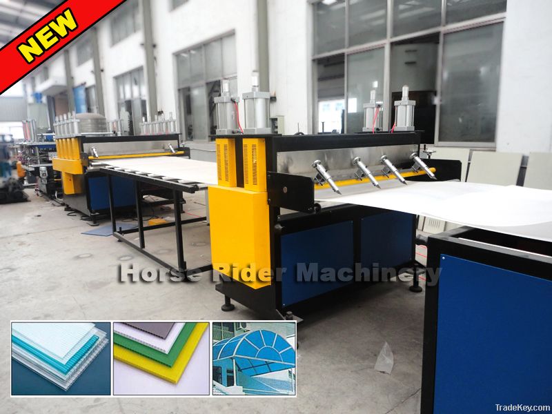 New PP hollow sheet making machine