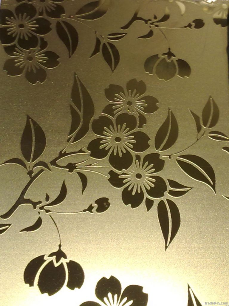 etching stainless steel sheets with your design