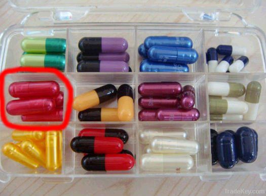 Colored HPMC vegetable empty capsules