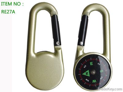 Carabiner Compass, Hook Compass, Promotion Keychain