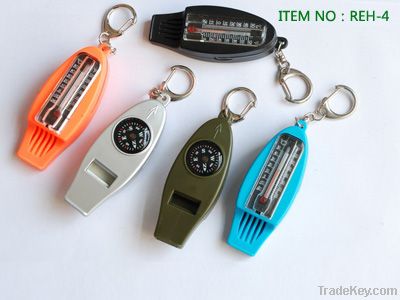 Whistle Compass, Kechain Compass, Multifunction Compass