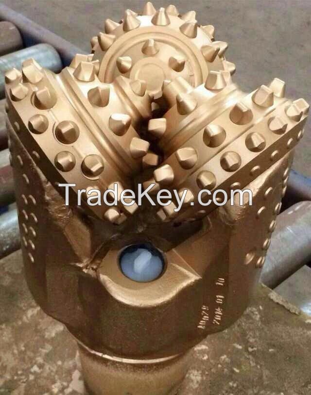 TCI tricone rock bit with metal face for gas/water/gas well drilling in urumqi