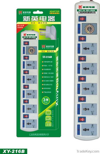 power socket with safe gate