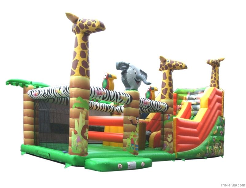 Inflatable playground for amusement park