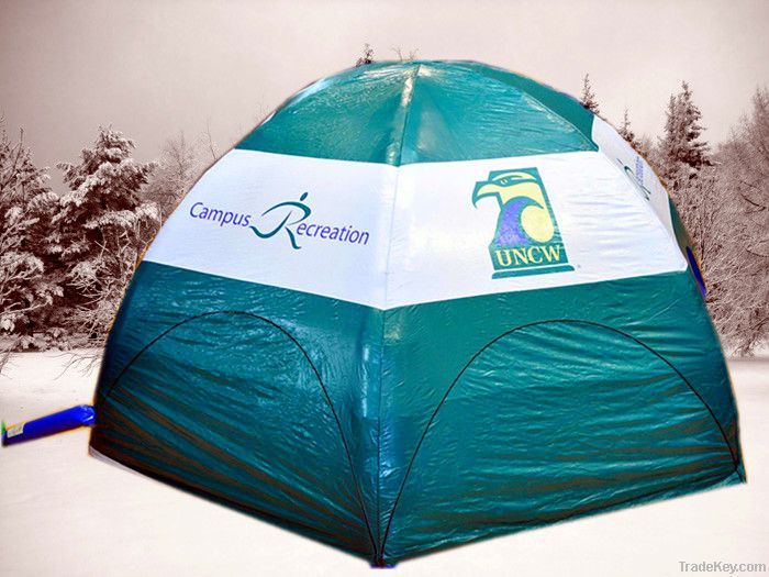 Inflatable tent for advertising