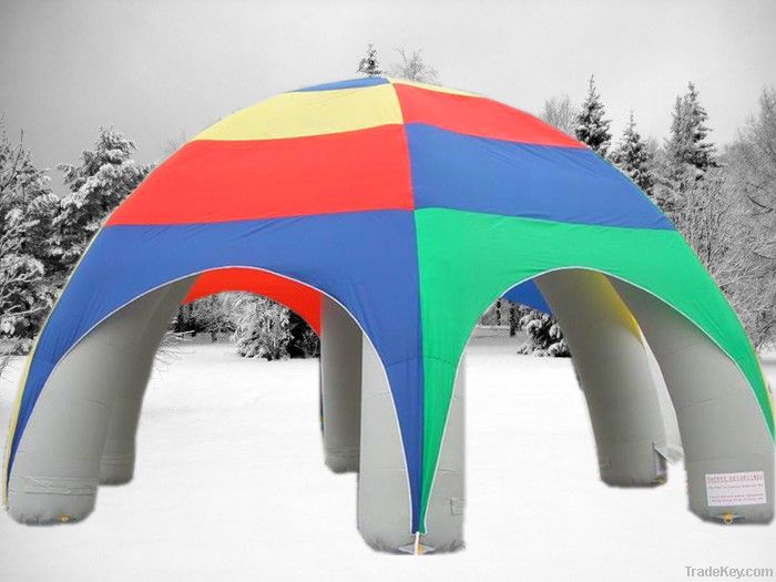 Inflatable tent for advertising