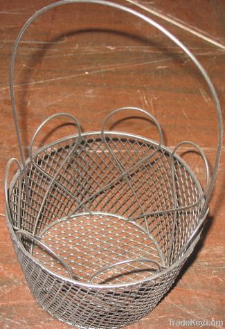 Steel wire basket