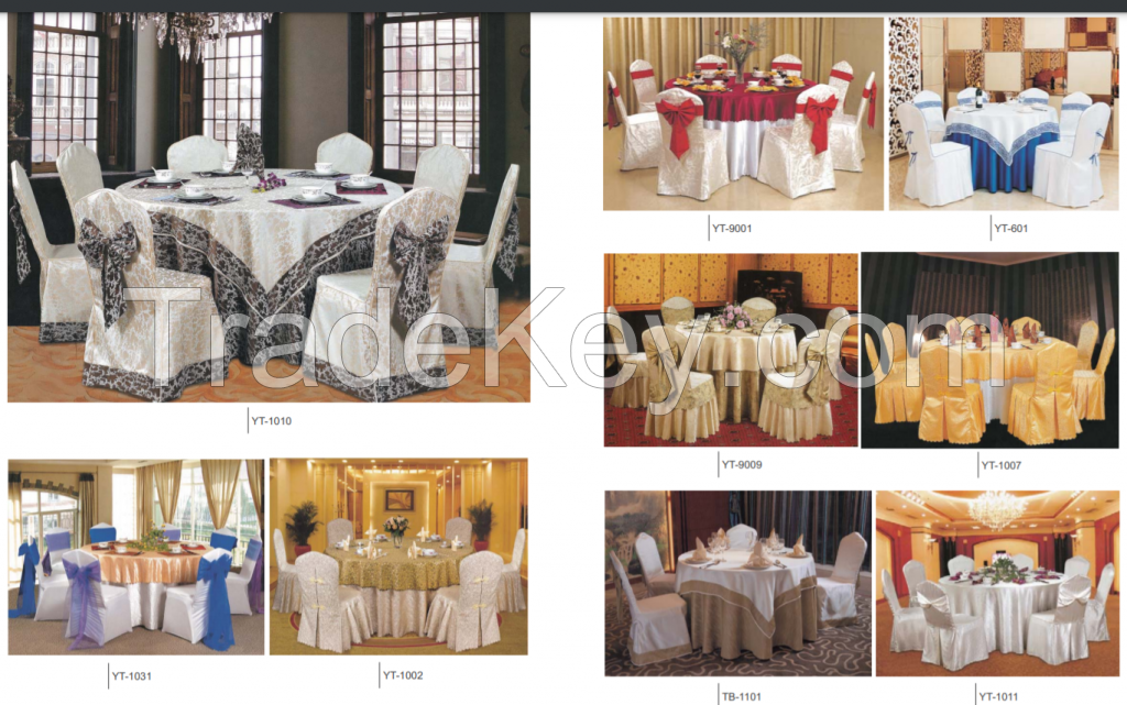 Luxury chair cover table skirt tablecloth series